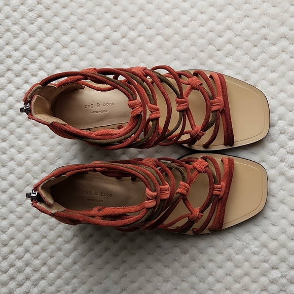 NIB rag & bone Camille Terracotta Sandals - Picture 6 of 16